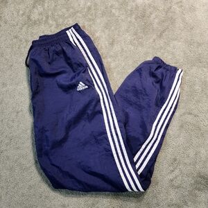 Vintage 90s Adidas 3 Stripe Track Pants Size XL Blue White Y2K Skate Baggy